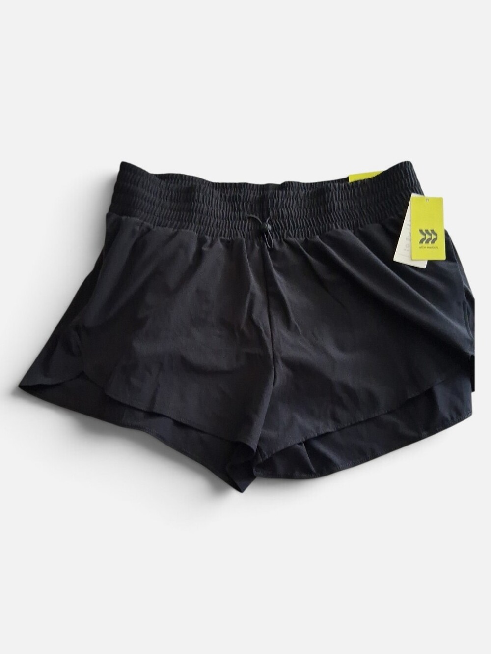 Women’s Black Athletic Short with Drawstring Waist XL